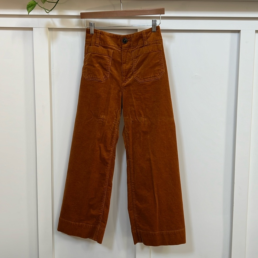 Anthropologie Maeve Collette Brown Corduroy